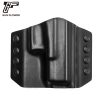 funda kydex OWB con exterior de cuero
