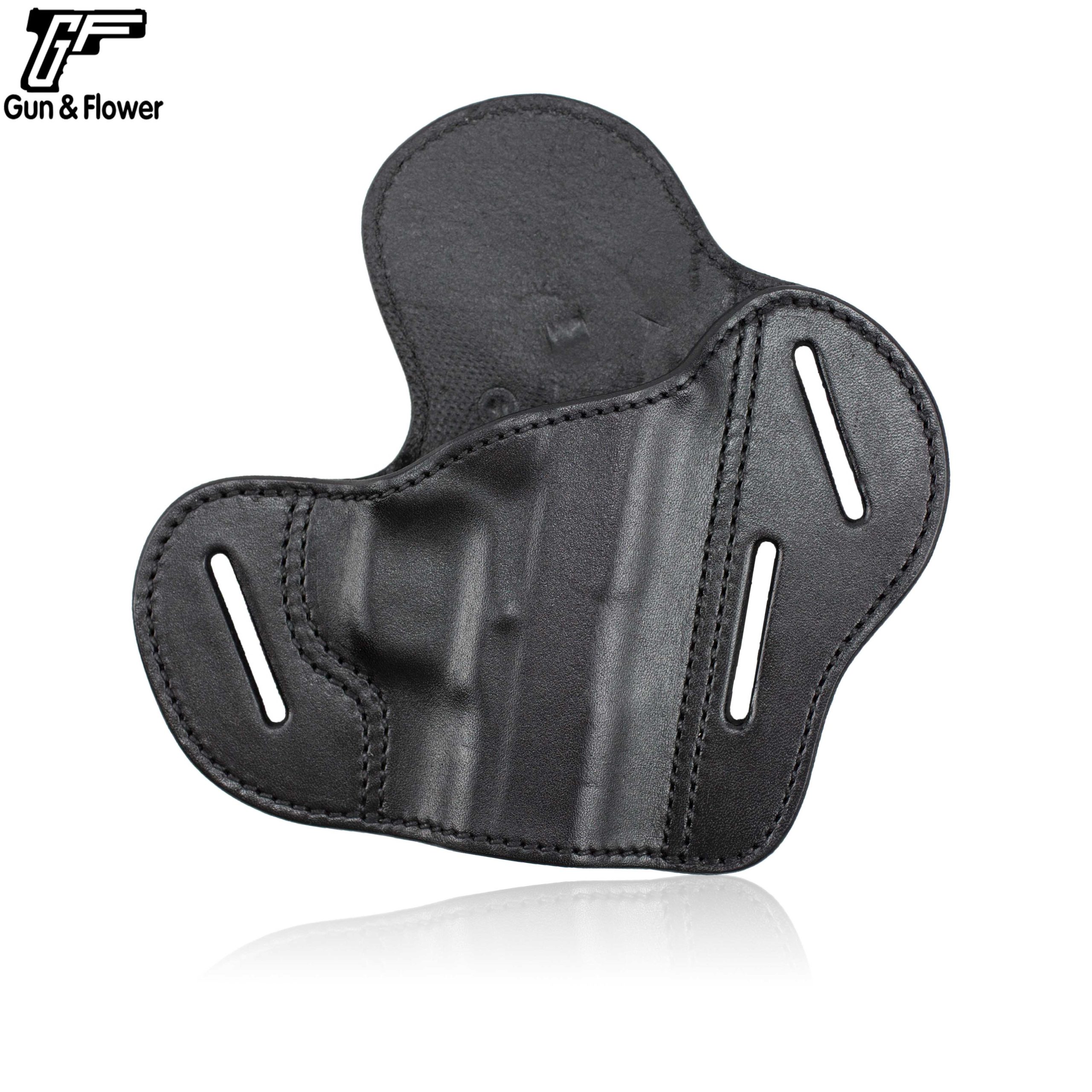 Funda de cuero con 3 ranuras
