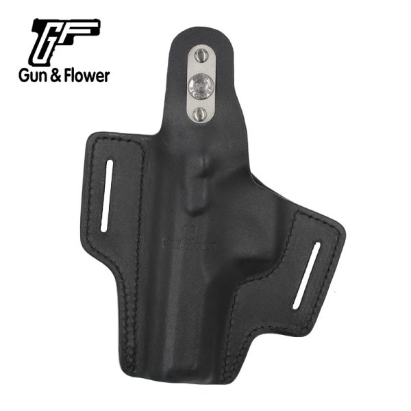 Funda de cuero de 2 ranuras