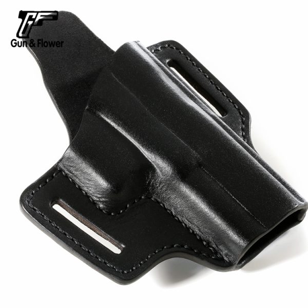 Funda de cuero de 2 ranuras