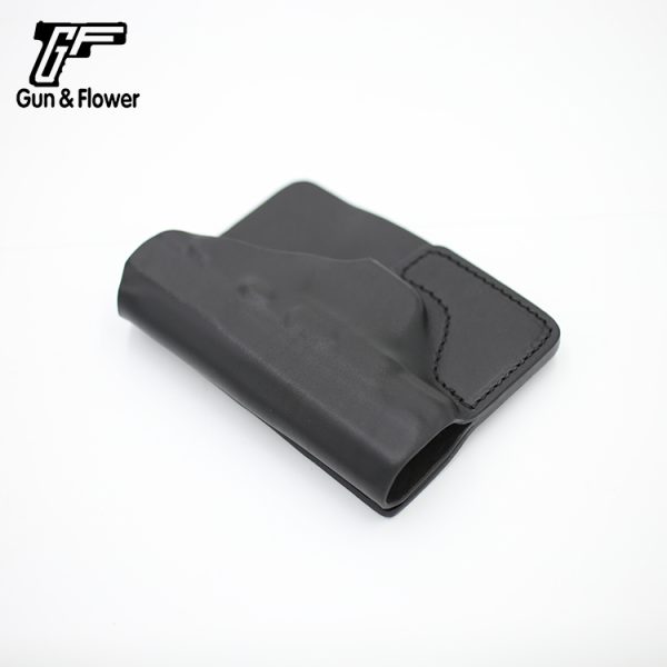 Funda de cuero con bolsillo para pistola S&W MPS