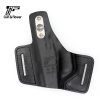 Funda de cuero de medio barril de 2 ranuras