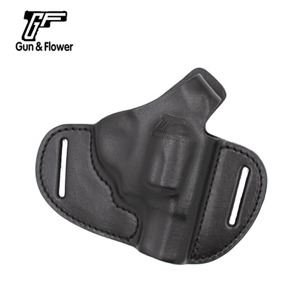 Funda de cuero de 2 ranuras