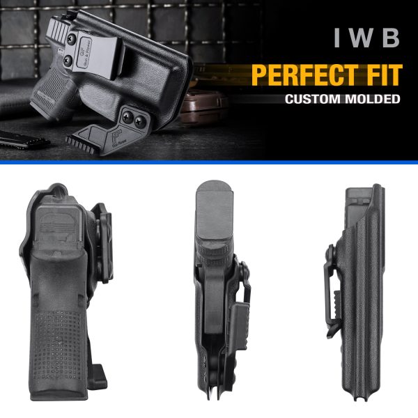 Funda IWB Kydex con garra para Glock 26