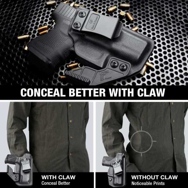 Funda IWB Kydex con garra para Glock 26