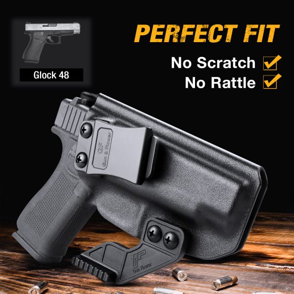 Funda GUNFLOWER Kydex con garra para Glock 48