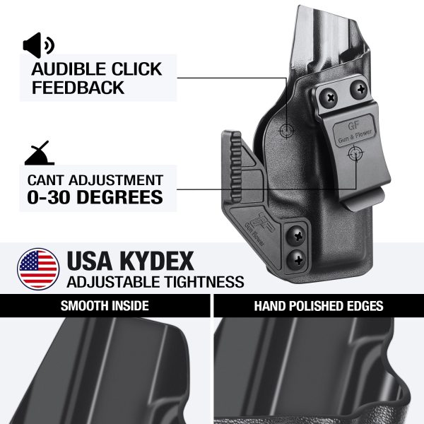 Funda IWB Kydex con garra para Sig Sauer P365 para diestros