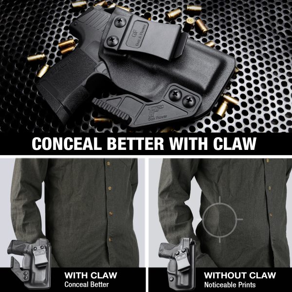 Funda IWB Kydex con garra para Sig Sauer P365 para diestros
