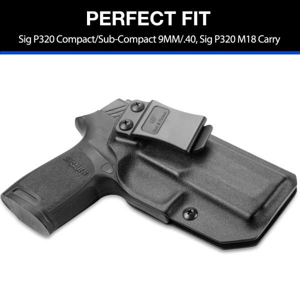 Equipo táctico IWB Kydex Holster para Sig Sauer P320